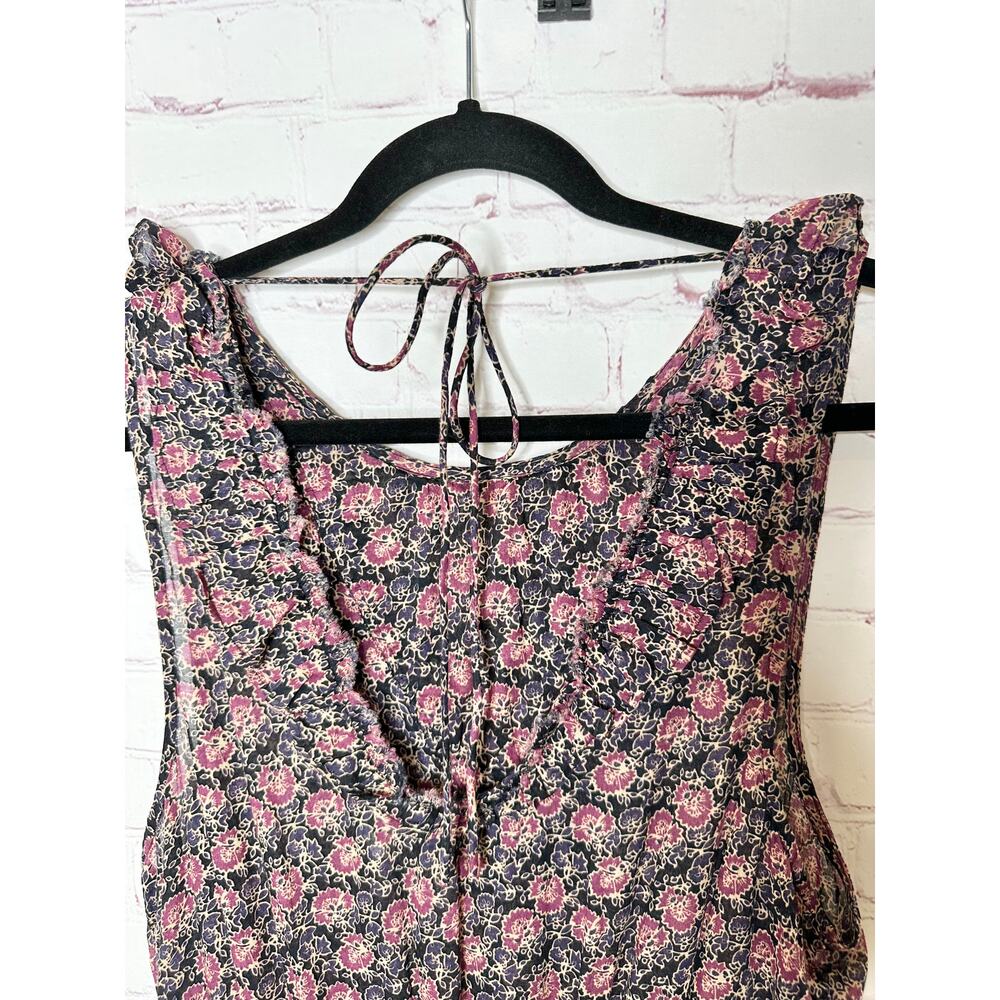 NEW Free People I'm Your Favorite Dress Plum Combo Floral Womens Medium NWT - Picture 9 of 11